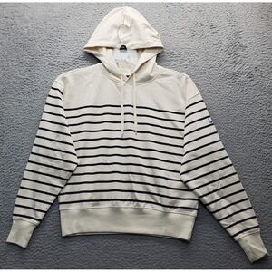 Lauren Ralph Lauren Hoodie Womens Multi Striped Ribbed Hem & Cuff Drawstring